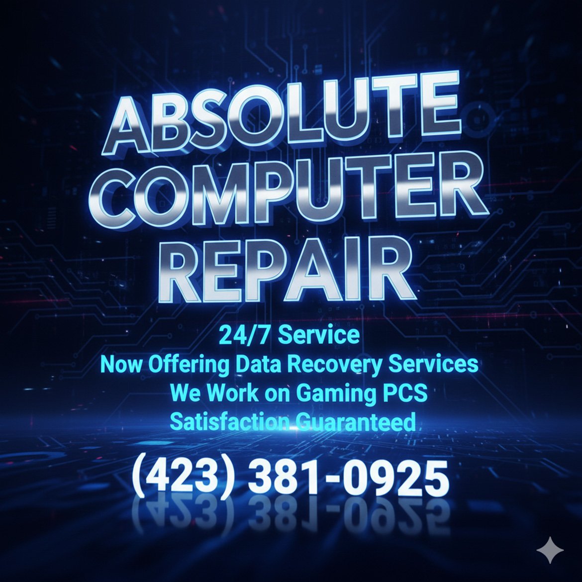 Absolute Computer Repair – 20+ Years Experience serving SE Tennessee